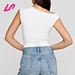 ruched side crop top